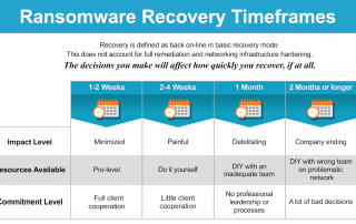 Ransomware Recovery Timeframes Infographic