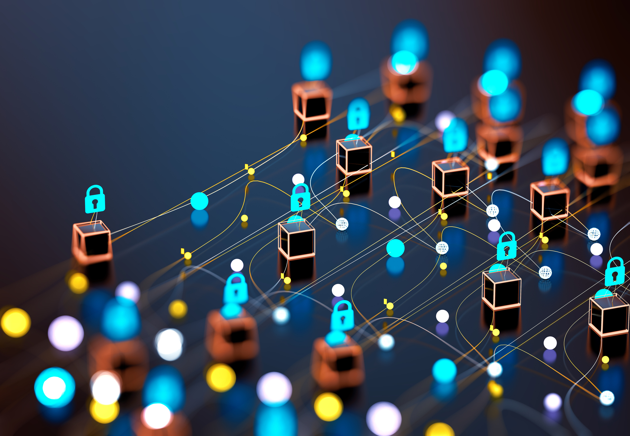 Data volume analysis and computer science industry.3d illustration.